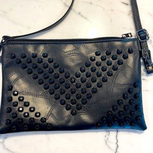 Black Studded Clutch